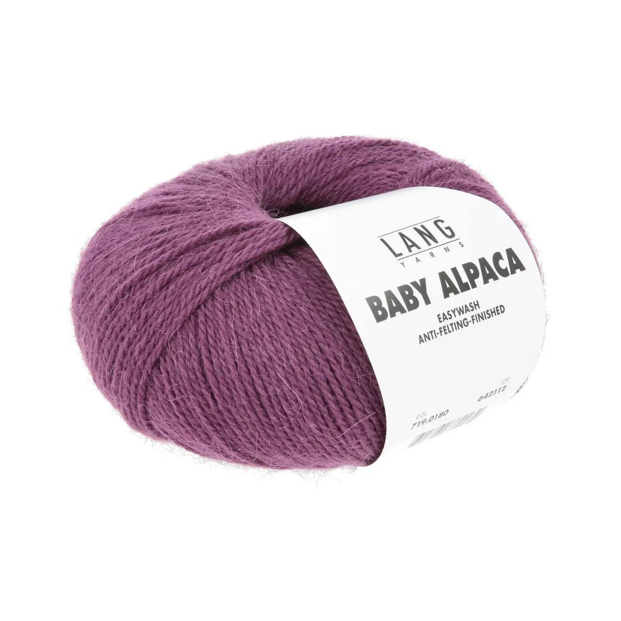 Baby Alpaca 180 Pflaume von Lang Yarns. Feinstes Baby Alpaca — eine Traumfaser in ungefärbten Naturmélangetönen und aktuellen Modefarben — der pure Luxus. Easywash ist eine enzymatische Behandlung der Alpakafasern welche komplett auf den Einsatz von umweltschädigenden Chemikalien verzichtet. Easywash ist Bluesign Reach und OEKO-TEX*zertifiziert. * Zertifikatsnummer