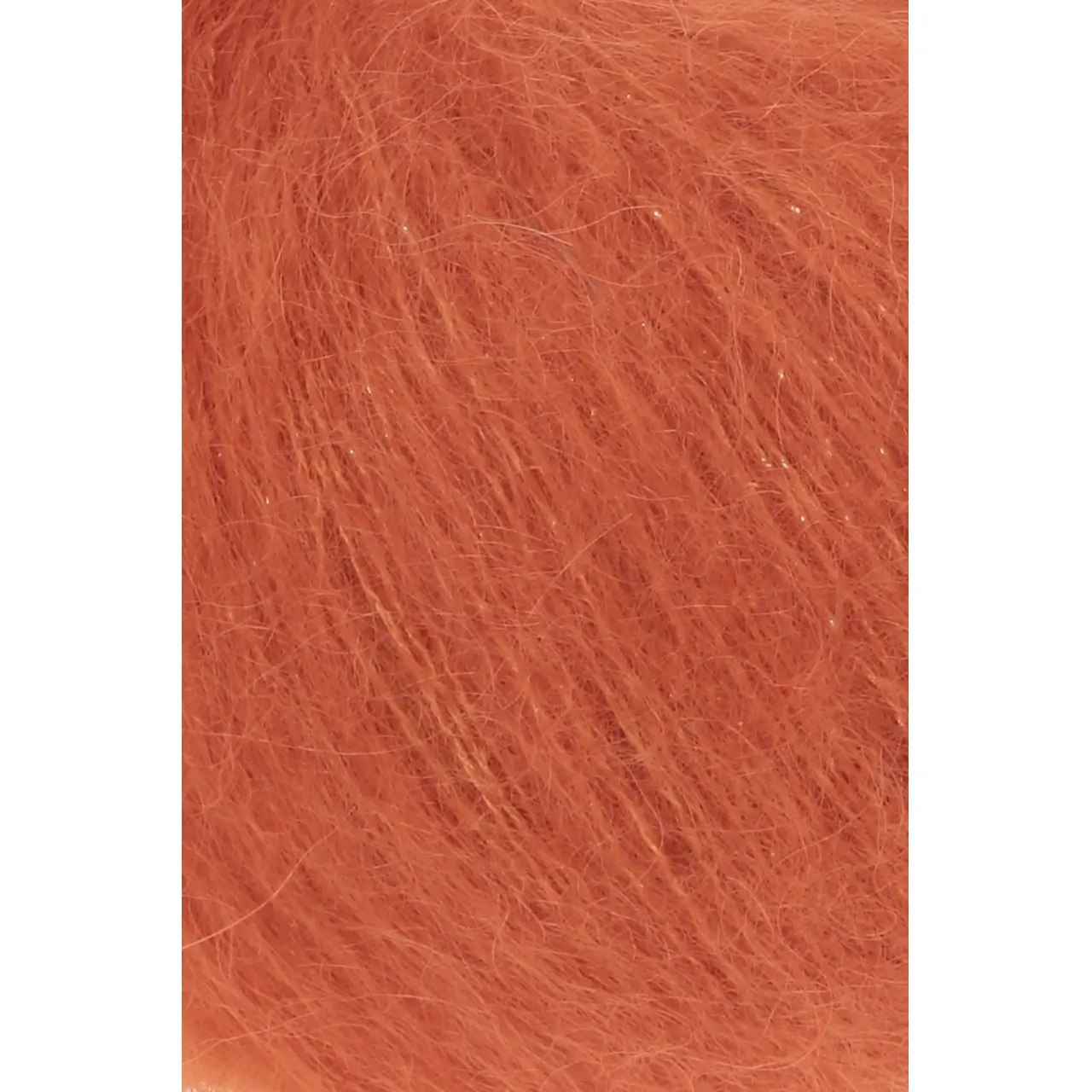 Mohair Luxe Lamé 59 Silber - Orange von Lang Yarns. Superkid-Mohair gemischt mit Seide - ein federleichtes Garn für modische Accessoires und mehr.