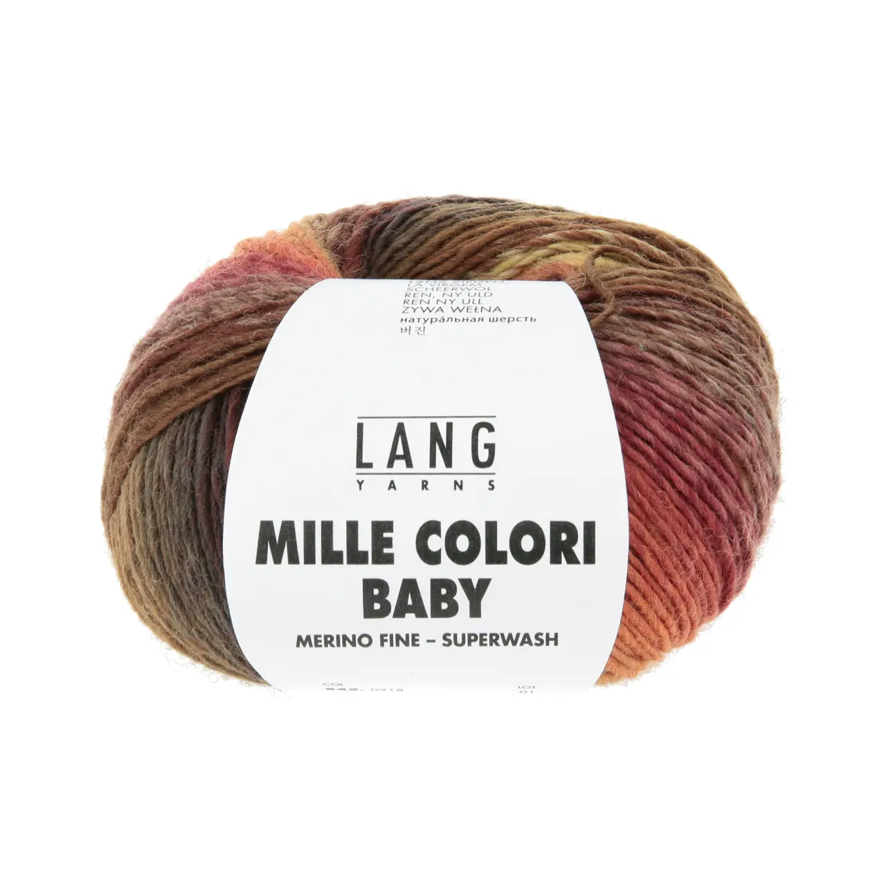 Mille Colori Baby 218 Braun/Waldgrün/Aubergine von Lang Yarns. Rund 40% des gesamten Wollaufkommens stammt von Merinoschafen und das in allerbester Qualität. Die Fasern sind fein und stark gekräuselt dadurch fühlen sie sich äusserst geschmeidig an und sind zugleich elastisch und formbeständig. Die wunderbaren Eigenschaften von Schafwolle sind bei Merinoqualitäten besonders ausgeprägt. Diese Qualität ist aus feiner australischer Merinowolle. Hergestellt aus erstklassiger Rohwolle mit dem ganzen Know How