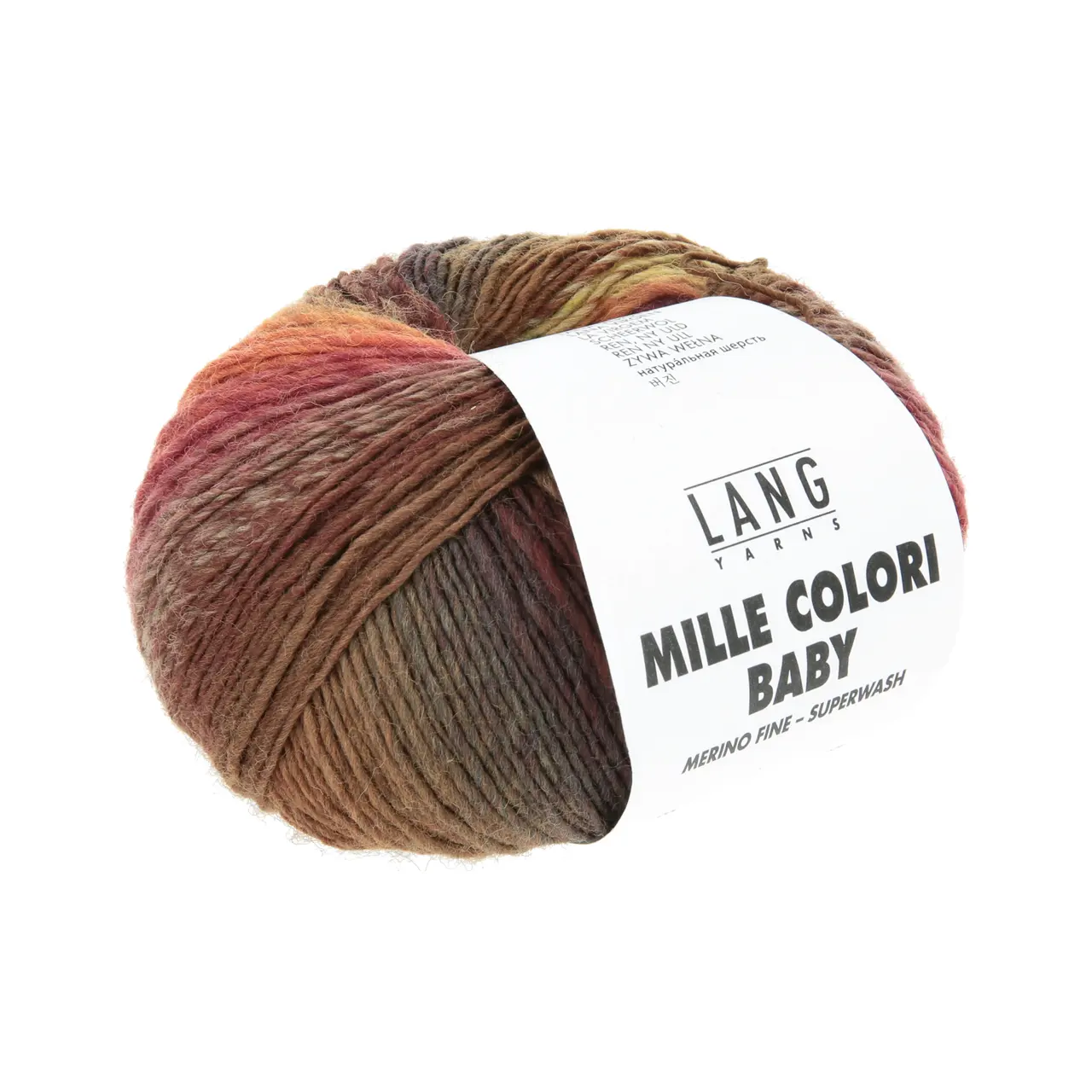Mille Colori Baby 218 Braun/Waldgrün/Aubergine von Lang Yarns. Rund 40% des gesamten Wollaufkommens stammt von Merinoschafen und das in allerbester Qualität. Die Fasern sind fein und stark gekräuselt dadurch fühlen sie sich äusserst geschmeidig an und sind zugleich elastisch und formbeständig. Die wunderbaren Eigenschaften von Schafwolle sind bei Merinoqualitäten besonders ausgeprägt. Diese Qualität ist aus feiner australischer Merinowolle. Hergestellt aus erstklassiger Rohwolle mit dem ganzen Know How