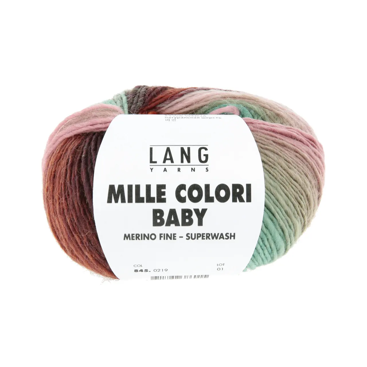 Mille Colori Baby 219 Helltürkis/Aubergine/Melone von Lang Yarns. Rund 40% des gesamten Wollaufkommens stammt von Merinoschafen und das in allerbester Qualität. Die Fasern sind fein und stark gekräuselt dadurch fühlen sie sich äusserst geschmeidig an und sind zugleich elastisch und formbeständig. Die wunderbaren Eigenschaften von Schafwolle sind bei Merinoqualitäten besonders ausgeprägt. Diese Qualität ist aus feiner australischer Merinowolle. Hergestellt aus erstklassiger Rohwolle mit dem ganzen Know How