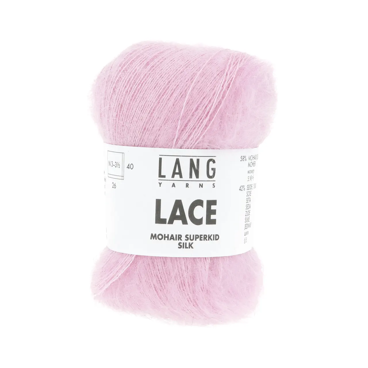 Lace 19 Orchidee von Lang Yarns. Wir haben uns auf die Suche nach dem feinsten und schönsten Mohair begeben. In Südafrika haben wir die hochwertigste Qualität gefunden. Diese wird bestimmt durch die Feinheit (Durchmesser)