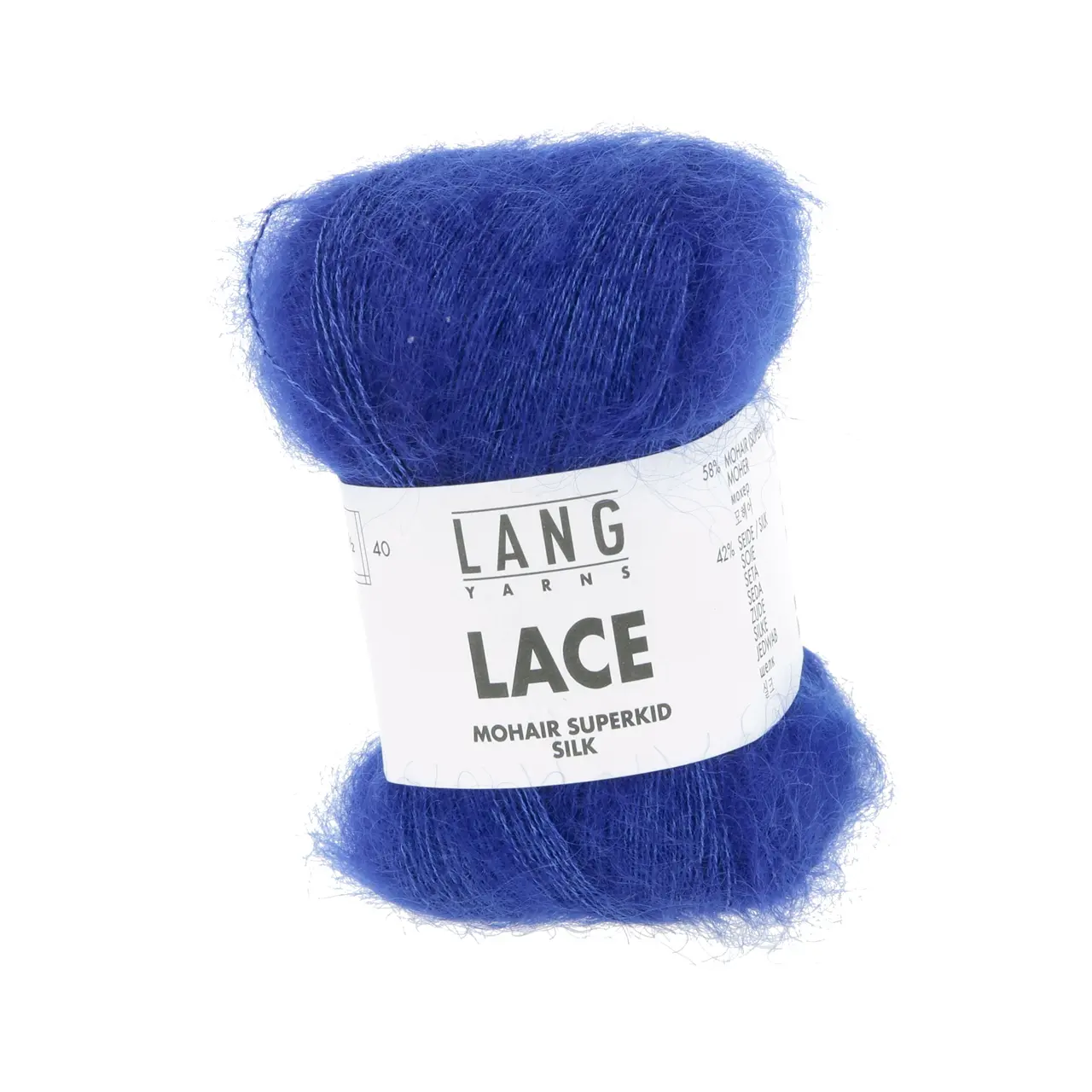 Lace 106 Blau Royal von Lang Yarns. Wir haben uns auf die Suche nach dem feinsten und schönsten Mohair begeben. In Südafrika haben wir die hochwertigste Qualität gefunden. Diese wird bestimmt durch die Feinheit (Durchmesser)