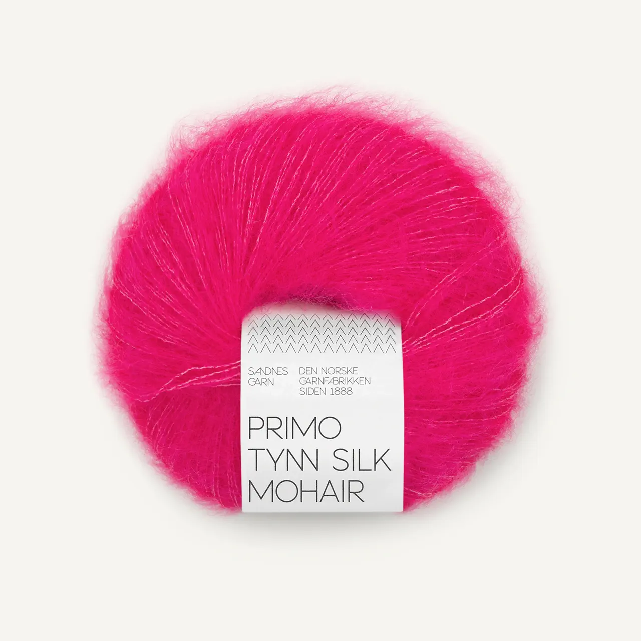 Primo Tynn Silk Mohair 4518 Hot Pink von Sandnes Garn. Ein exklusives Garn als erlesene Mischung aus Seide und Mohair ganz ohne Wolle.