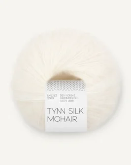 <span class="yarn-title">Tynn Silk Mohair</span> <span class="yarn-color">1001 Optisk Hvit</span>