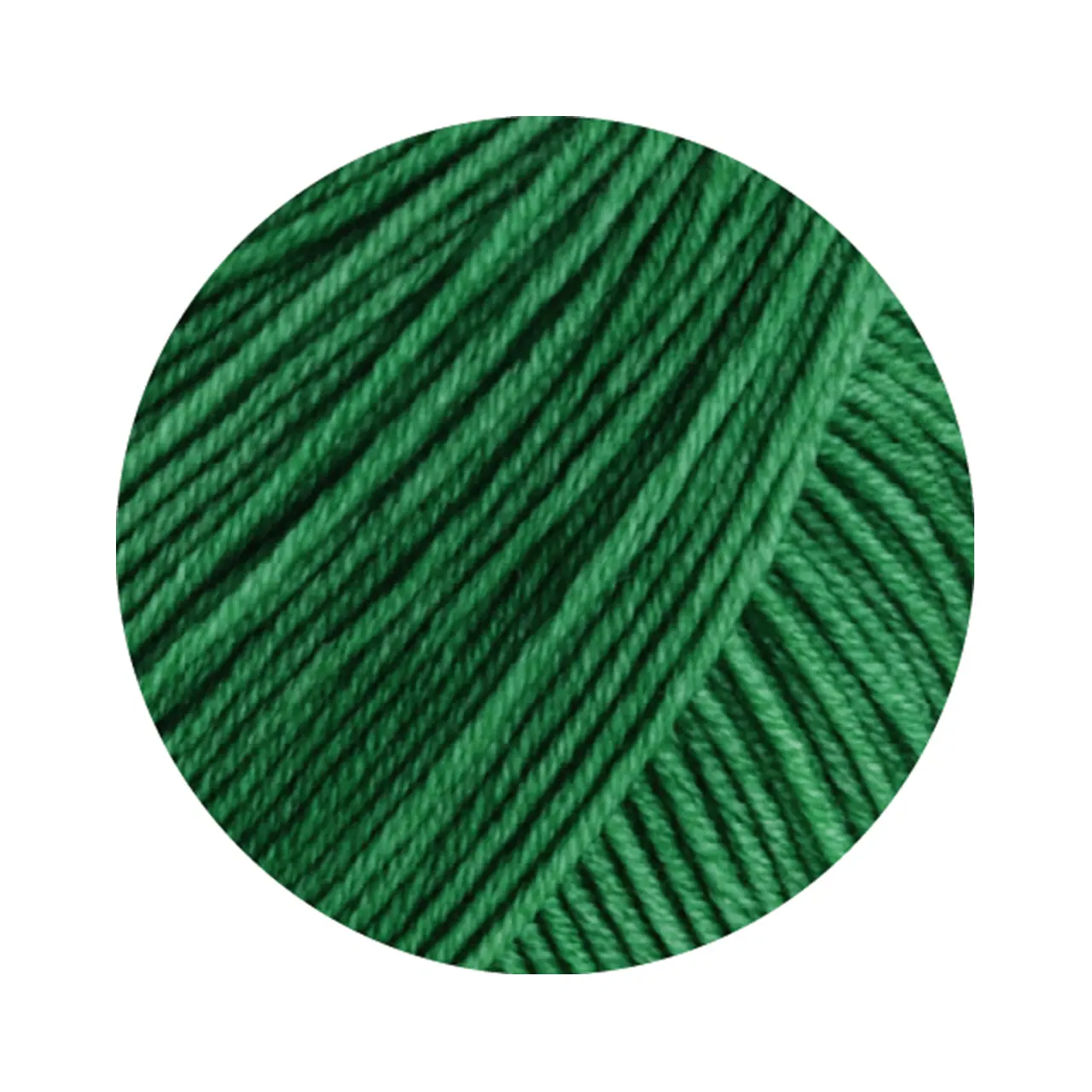 Cool Wool Vintage 7380 Patinagrün von Lana Grossa. Merinoklassiker mit Ton-in-Ton Farbeffekt - Für größere einfarbige Projekte empfehlen wir jeweils m
