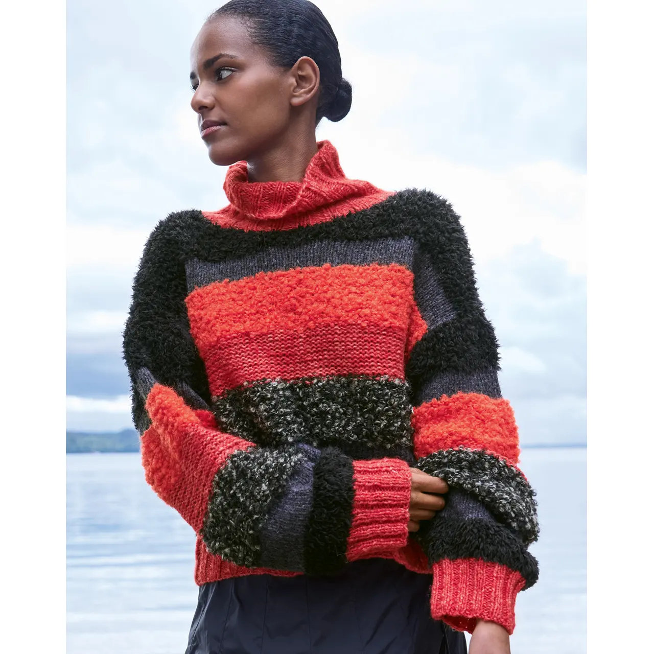 Strickmodell aus Journal No. 72 - Pullover aus Alpaca Air und Orsetto und Pelliccia