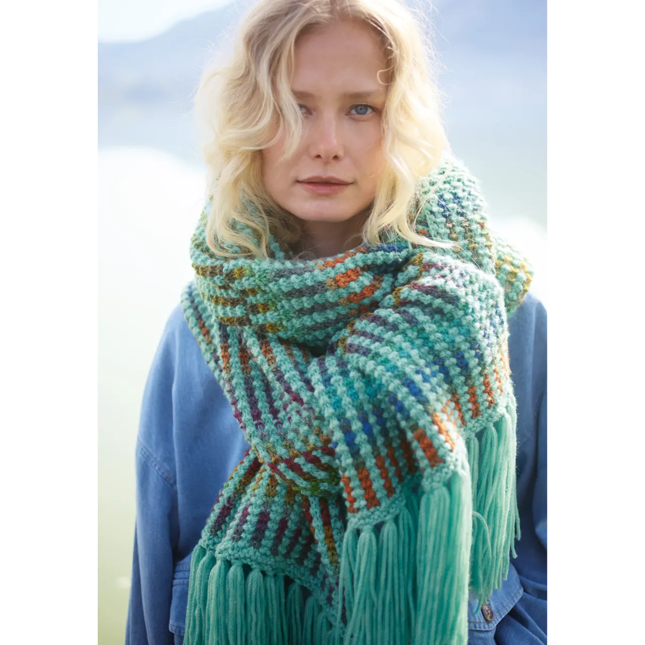 Strickmodell aus Tücher & Co. No. 10 - Schal aus Farfala und Cool Merino