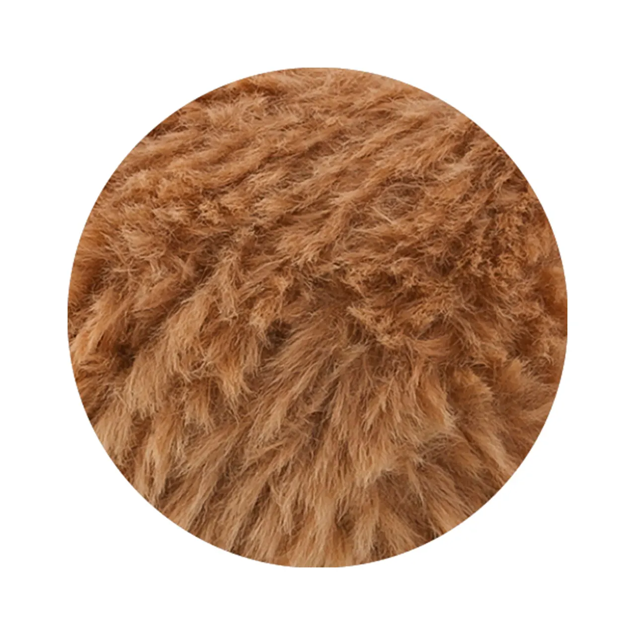 The Bunny 4 Camel von Lana Grossa. Unser aufregendes Pelzeffektgarn für Accessoires & Dekoartikel