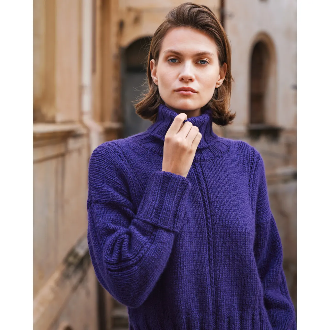 Strickmodell aus Wooladdicts No. 17 - Sweater mit Rollkragen aus Memory