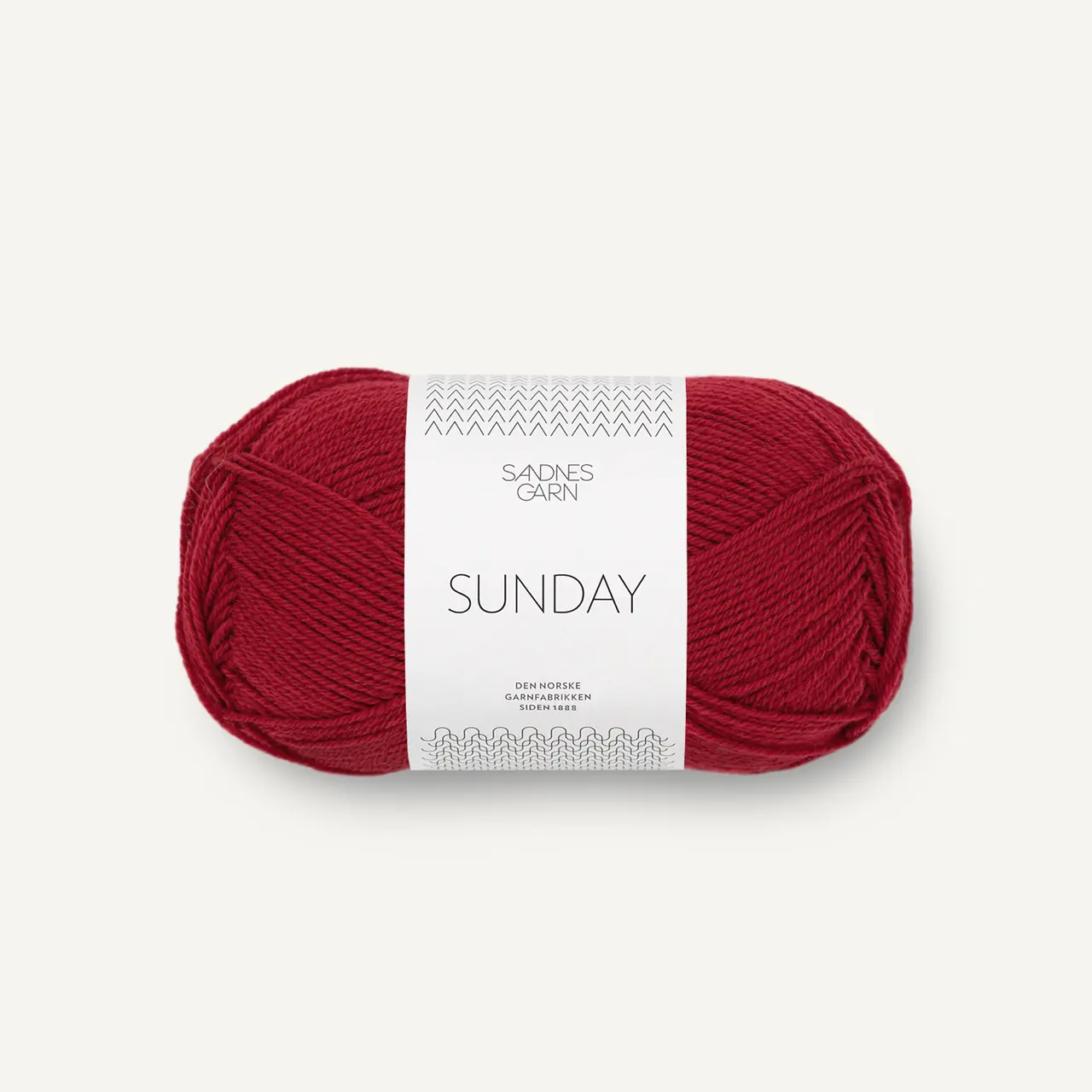 Sunday 4236 Dyp Rød von Sandnes Garn. Ein zauberhaft leichtes Merinogarn nicht Superwash behandelt