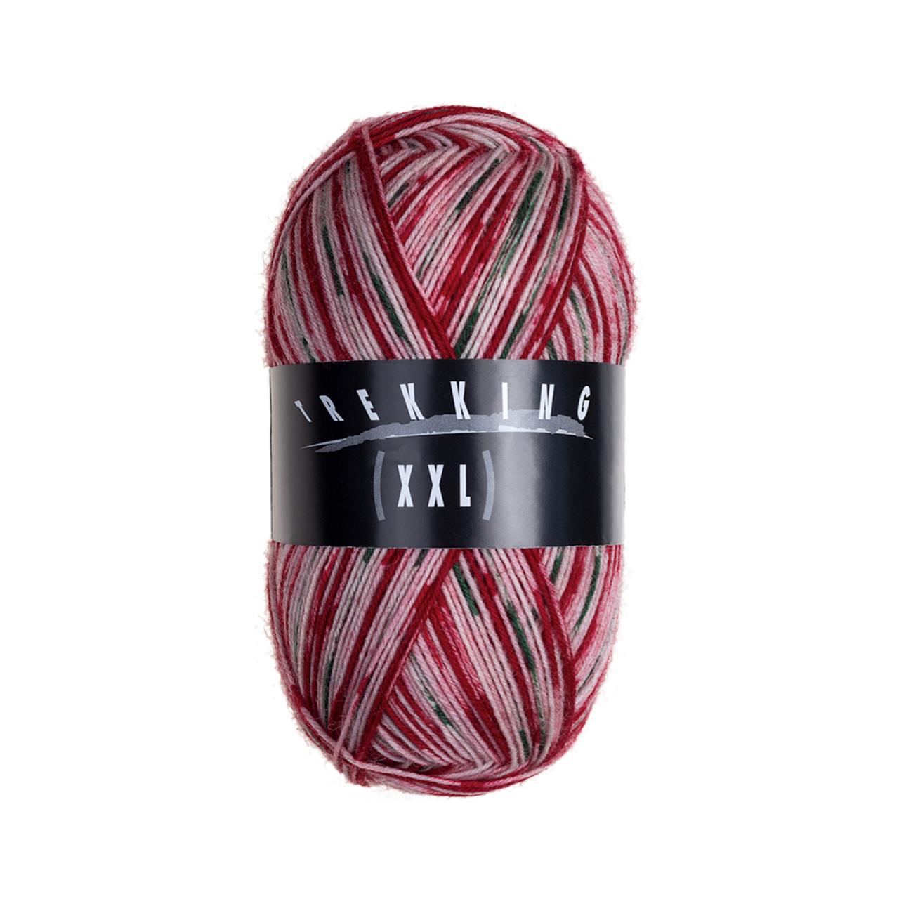 XXL-Trekking color 752 Rot-Rosa-Schiefer