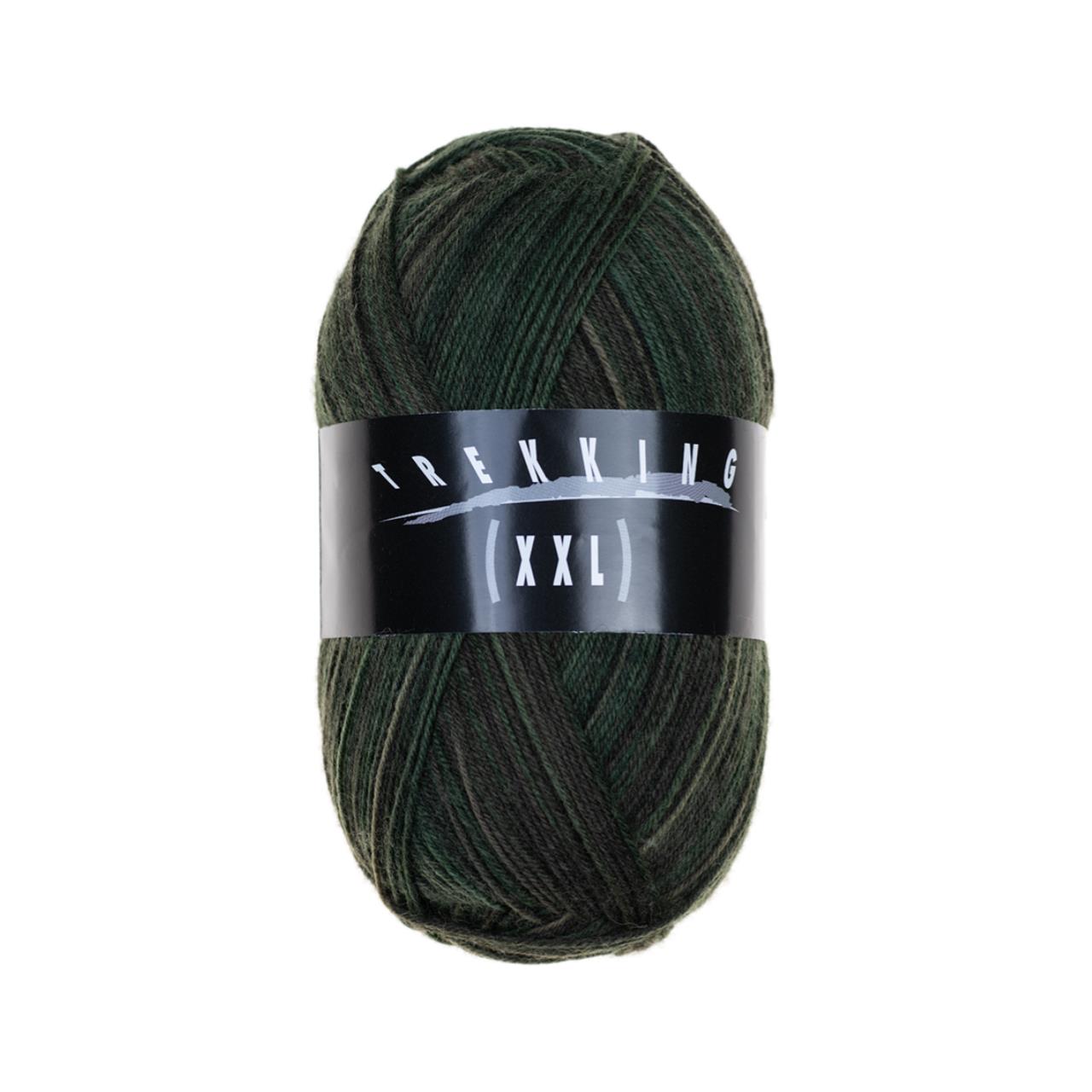XXL-Trekking color 794 Olive-Dunkelgrün-Braun