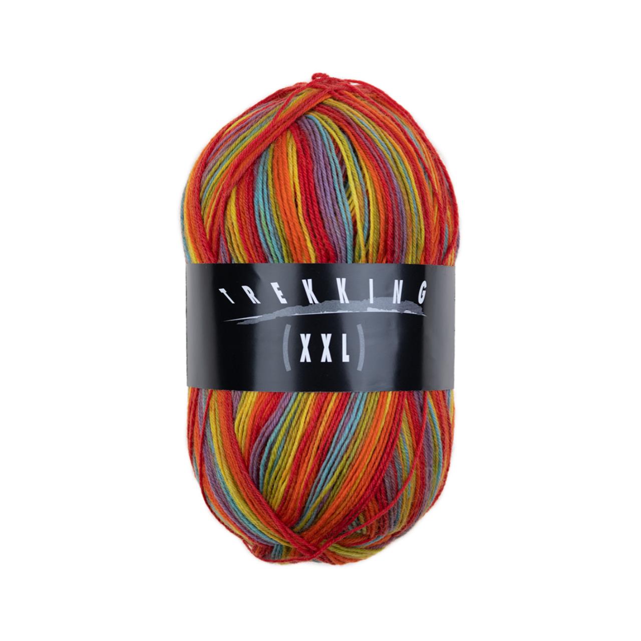 XXL-Trekking color 800 Rot-Orange-Gelb-Violett-Türkis