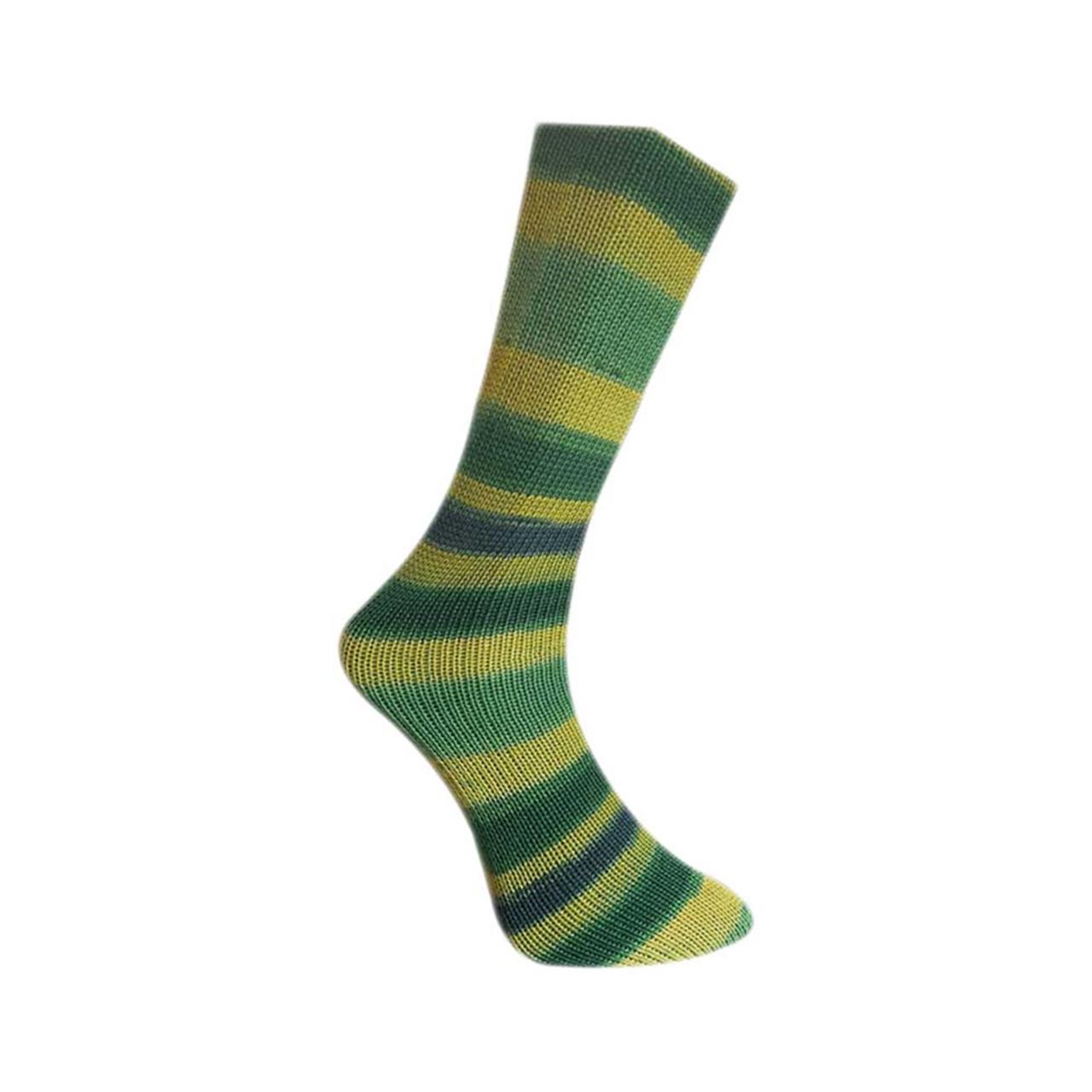 Mally Socks 641-23 Grün-Gelb-Violett