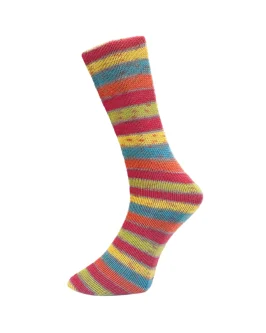 Mally Socks Red Nose <br  />Clown 9 Gelb-Orange-Rot-Türkis