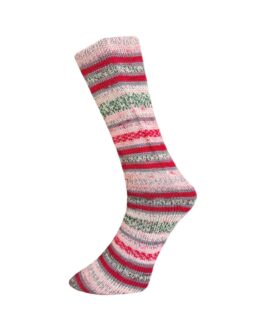 Mally Socks Xmas <br />20.12.24 Natur-Rosa-Rot-Grün-Grau