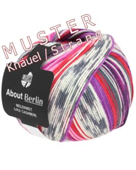 About Berlin MW 6-Ply Cashmere <br/>461 Pastellrosa/Rosa/<wbr>Rostbraun
