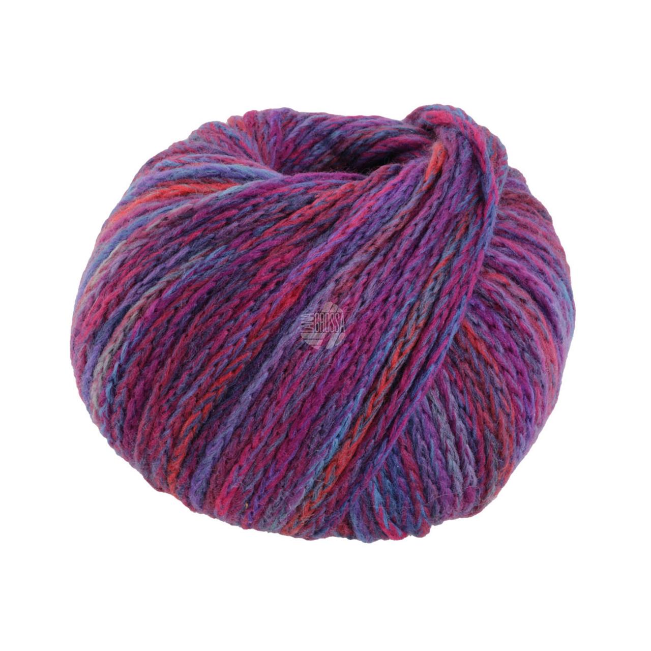 Cool Merino Big Color 408 Fuchsia/Violett/Türkis-/Rauchblau/Hellgrau/Blau