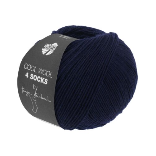 Cool Wool 4 Socks Uni 7705 Nachtblau