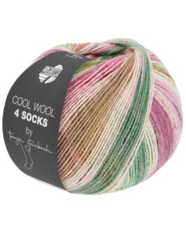 Cool Wool 4 Socks Print <br>7752 Hellgrau/Grauviolett/Brombeer/Mauve/Dunkelrot/Grau-/Moos-/Dunkelgrü n