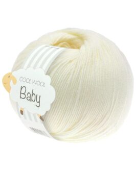 Cool Wool Baby Uni <br>213 Rohweiß