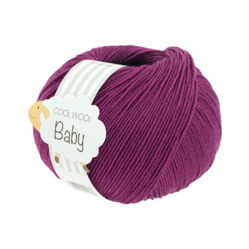 Cool Wool Baby Uni 296 Rotviolett