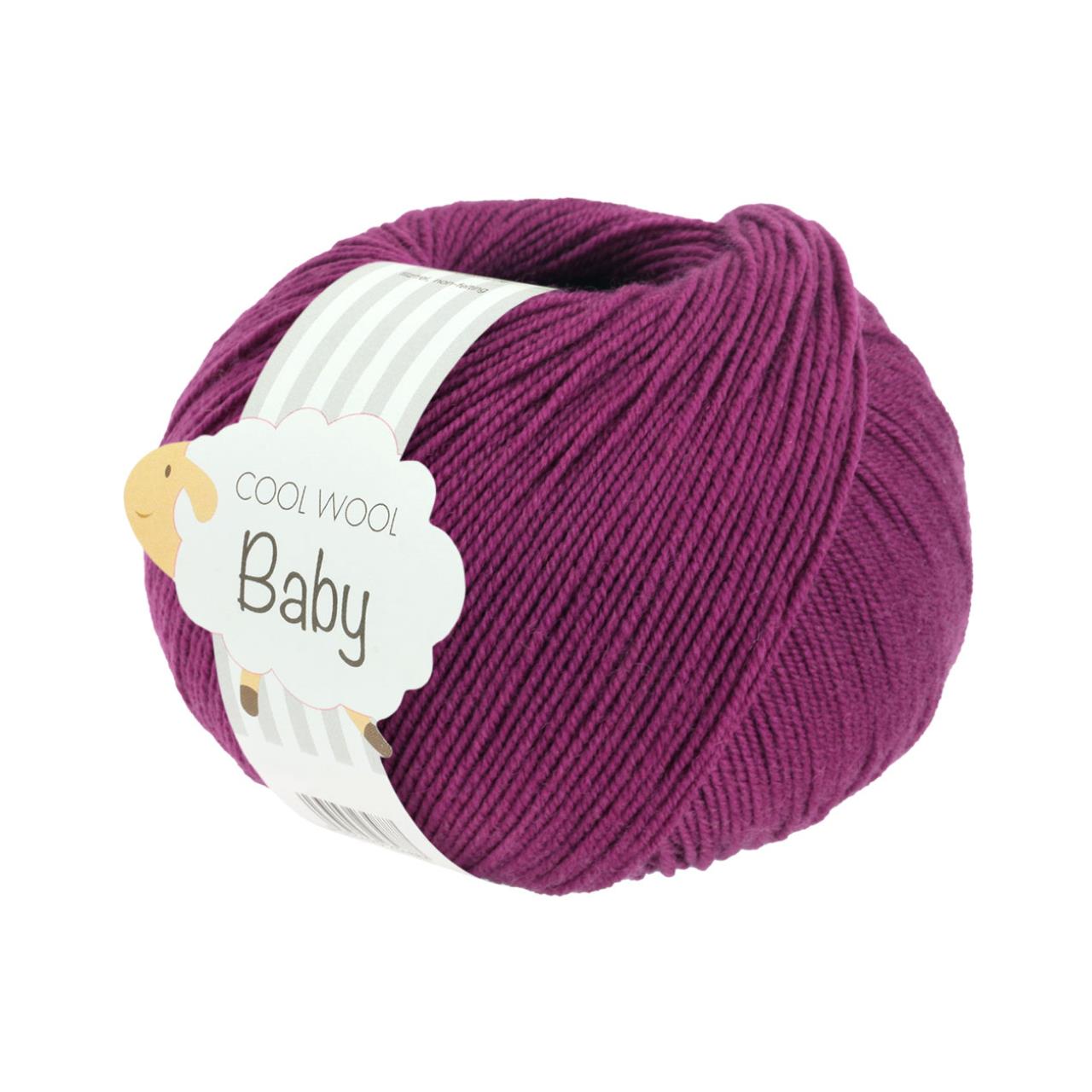 Cool Wool Baby Uni <br>296 Rotviolett