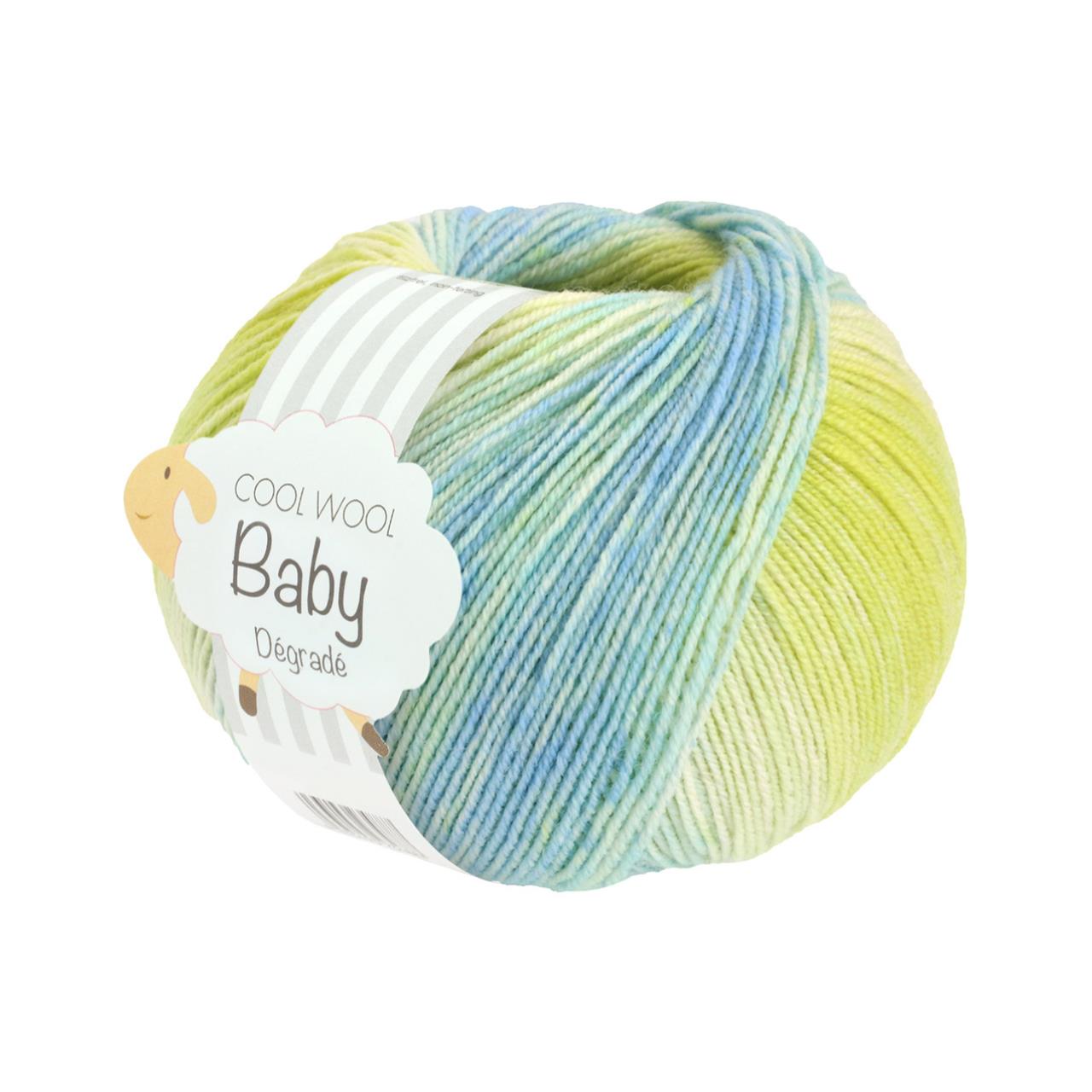 Cool Wool Baby Dégradé 520 Limette/Blassgrün/Mint/Hellblau