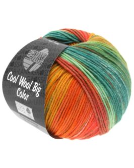 Cool Wool Big Color<br />4001 Honiggelb/Mandarin/Zart-/Petrolgrün
