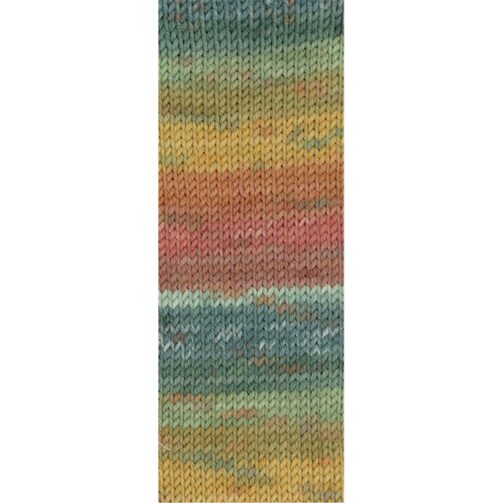 Cool Wool Big Color 4001 Honiggelb/Mandarin/Zart-/Petrolgrün