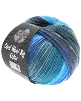 Cool Wool Big Color<br />4018 Türkisblau/Ecru/Jeans/Petrolblau/Blaugrau