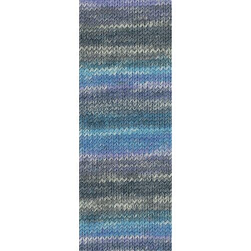 Cool Wool Big Color 4018 Türkisblau/Ecru/Jeans/Petrolblau/Blaugrau