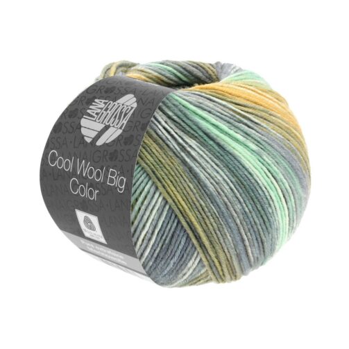 Cool Wool Big Color 4025 Mint/Maisgelb/Ecru/Grau/Oliv/Khaki
