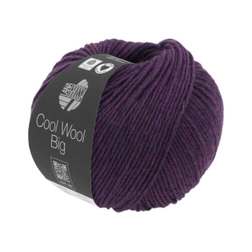 Cool Wool Big Mélange 1604 Dunkelviolett meliert