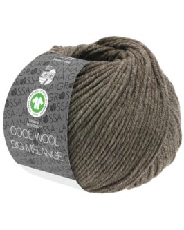 Cool Wool Big Mélange GOTS<br />224 Graubraun meliert