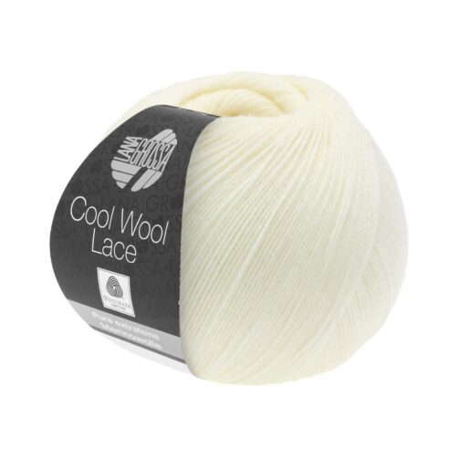 Cool Wool Lace 14 Rohweiß