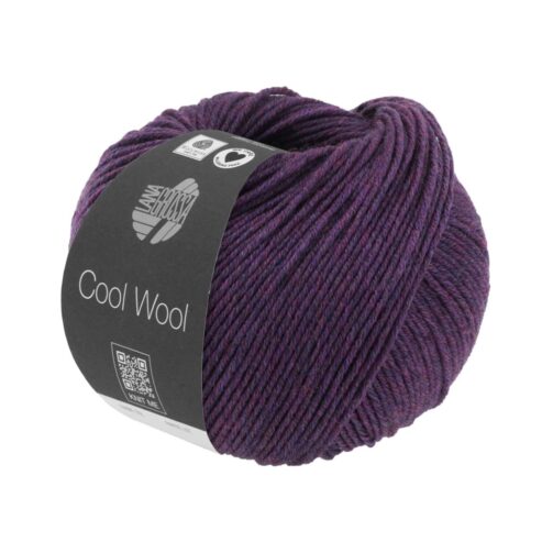 Cool Wool Mélange 1403 Dunkelviolett meliert