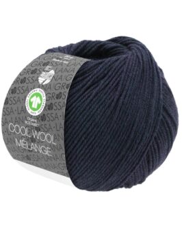 Cool Wool Mélange GOTS<br />107 Nachtblau meliert