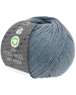 Cool Wool Mélange GOTS<br />110 Graublau meliert