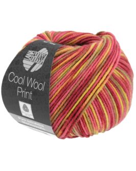 Cool Wool Print <br/>825 Gelb/Orange/Camel/Nougat/Rot/Dunkelrot