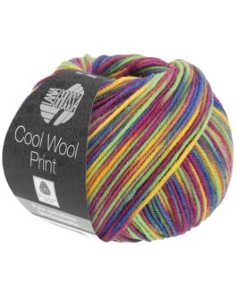 Cool Wool Print <br/>826 Gelb/Resedagrün/Fuchsia/Taupe/Blau/Orange