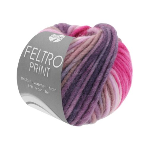 Feltro Print 396 Pink/Rosa/Antikviolett/Pflaume