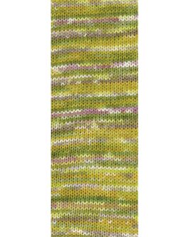Gomitolo Pazzo <br/>812 Oliv/Senfgelb/Lila bunt