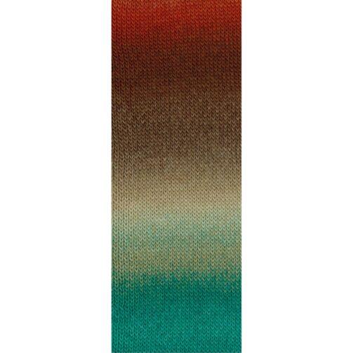 Meilenweit 100 Color Mix Multi 8001 Rot-/Dunkel-/Graubraun/Grège/Grau-/Seegrün