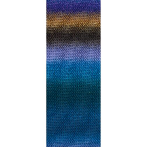Meilenweit 100 Color Mix Multi 8003 Hell-/Dunkelbraun/Mokka/Blauviolett/Blau/Dunkelpetrol