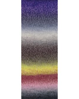 Meilenweit 100 Color Mix Multi <br>8005 Blauviolett/Graublau/Grège/Graubraun/Zitrusgelb/Beere/Rosa/Grau