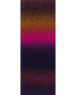 Meilenweit 100 Color Mix Multi <br>8008 Schokobraun/Karamell/Fuchsia/Rotviolett/Aubergine/Weinrot