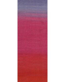 Merino Lace Aquarell <br  />4 Grauviolett/<wbr>Himbeer/<wbr>Tomatenrot