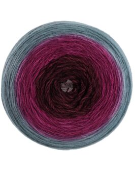 Merino Lace Aquarell <br  />8 Blaugrau/<wbr>Weinrot/<wbr>Burgund